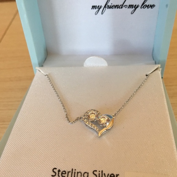 Women’s Swarovski Zirconia heart necklace - Picture 2 of 3